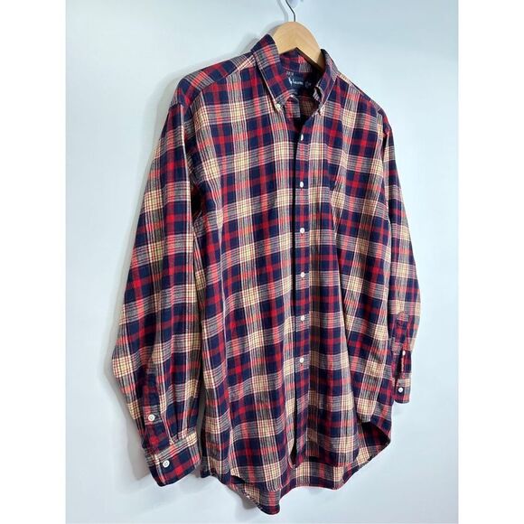 Ralph Lauren Shirt Mens Plaid Blair’s Long Sleeve 100% Cotton Size Medium - Picture 5 of 7